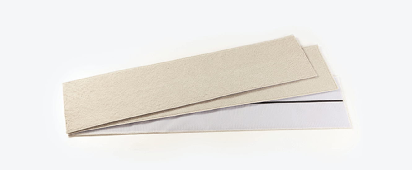 面ファスナーテープで組み立て