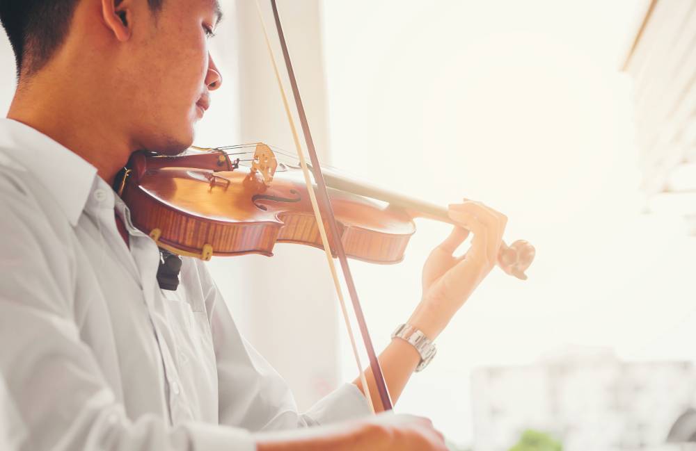 音響機器 白いバイオリン 美しい 調整付き サイレントバイオリン